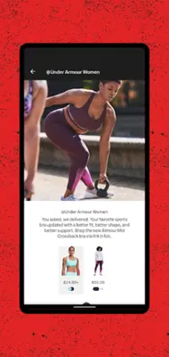 Under Armour Shoes & Clothes android App screenshot 1